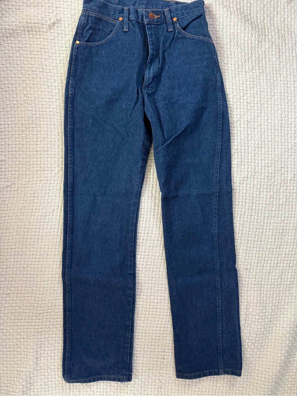 Wrangler Dark Blue Straight-Leg Womens Jeans